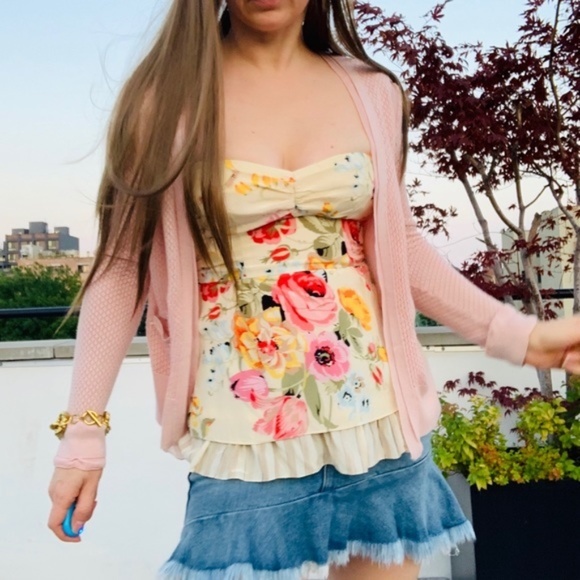Rose Print Tops